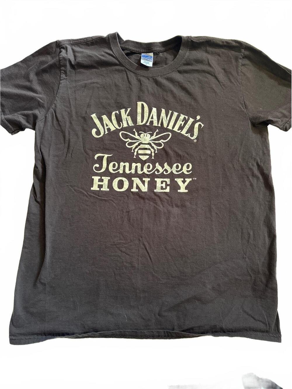 Jack Daniel's Tennessee Honey Graphic T-Shirt, Large, 100% Cotton, Dark Color